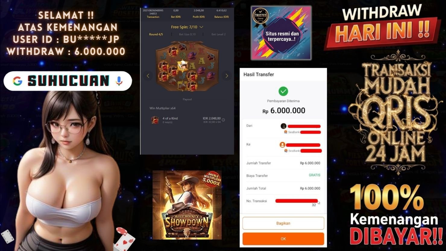 SUHUCUAN JACKPOT SLOT WILD BOUNTY SHOWDOWN